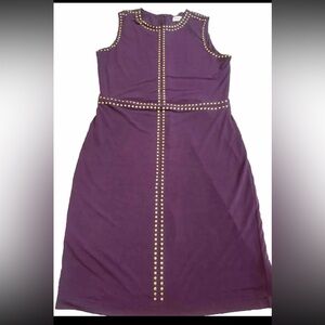 Calvin Klein women’s dress style size 10 plum Hand Beaded Sequent￼